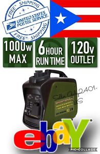 sportsman 1000 watt inverter generator GASOLINE FREE SHIPPING PUERTO