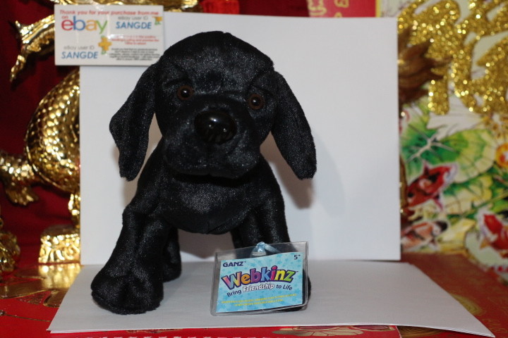 BLACK DOG 中古　美品　帯付き WEBKINZ BLACK LABRADOR-COMES WITH UNUSED/SEALED CODE/TAG-NICE GIFT