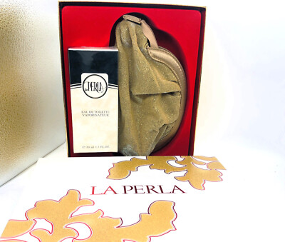 VINTAGE PARFUM La PERLA Body Silk edt Spray 50 ml Classic + Morris Pochette