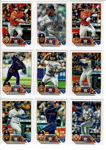 2023 Topps Baseball Serie 1 & 2 Houston Astros Team Set (26) Basiskarten +++++++ - Bild 2 von 5