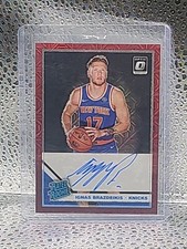 2019 Donruss Optic Rated Choice Prizm Signatures Ignas Brazdeikis Rookie Auto RC