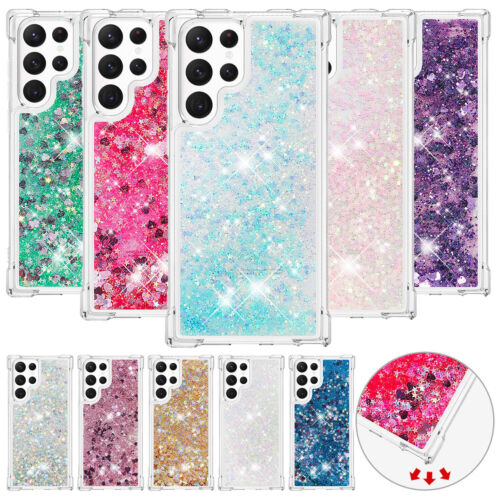 Flowing Liquid Glitter TPU Phone Case For Samsung Galaxy S25 S24 Ultra S23 S22