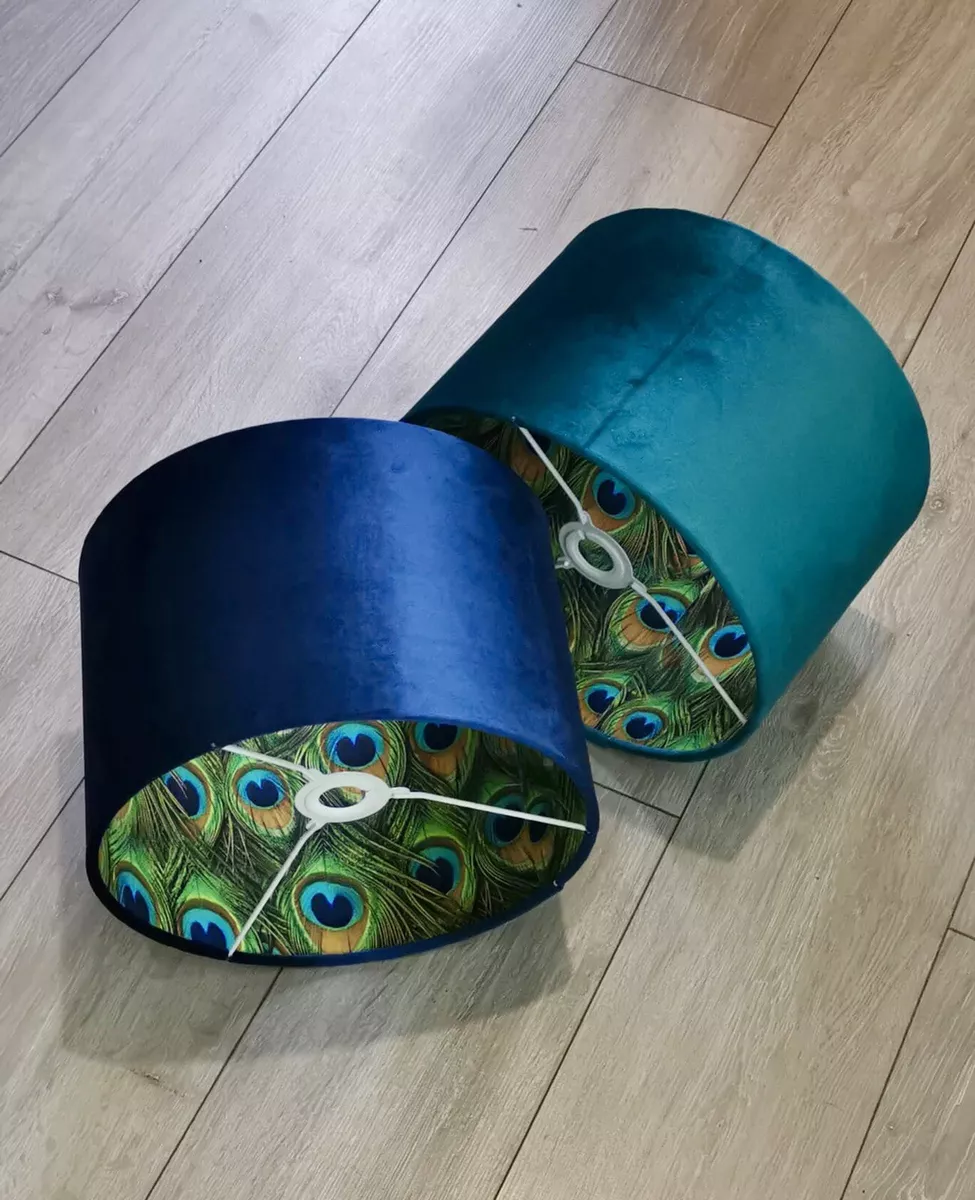 Peacock blue light shade deals