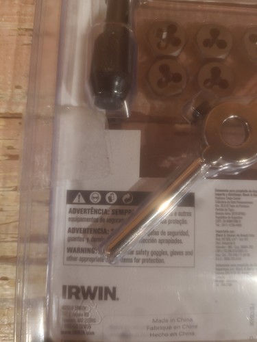 Irwin 24605 12pc. Fractional Tap And Die Set USA - Picture 6 of 6