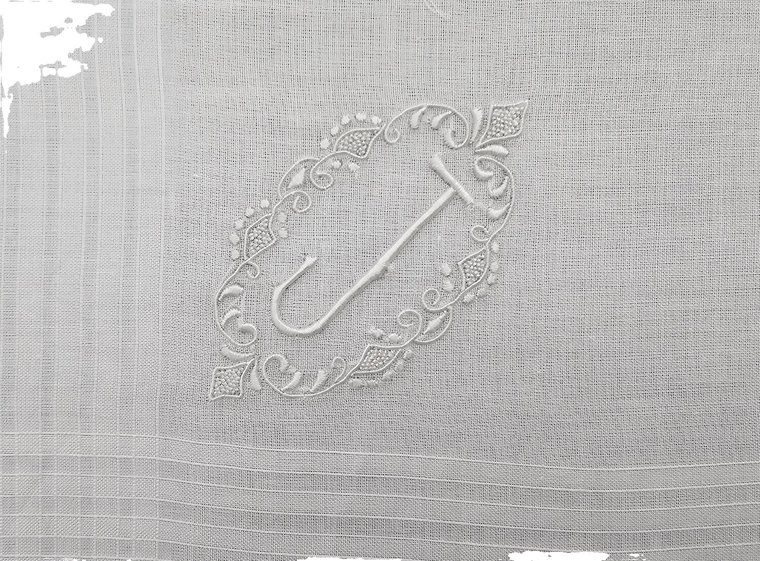 Para Hombre de Algodón Bordado Pañuelos vintage Plain & Solid