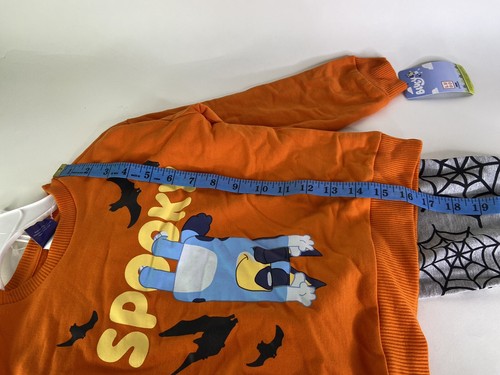 Disney Bluey Spooky Halloween Sweatshirt Top Pants Outfit Set Kids Boys Girls 6 - Picture 7 of 11