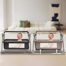 0-36 Months Electric Baby Crib Musical Cradle Infant Auto Swing W/ Safety Belt