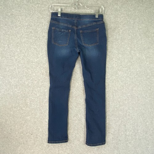 Old Navy Jeans Girls Youth XL (14) Blue Pull On Skinny Stretch Med Wash Denim - Picture 8 of 16
