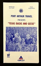 1973 Port Arthur Travel Texas Duck Geese Hunting Air Tours Vintage Travel Guide