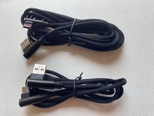2 Pack Right-Angle micro-USB/USB-C Charging Cables   Durable Nylon