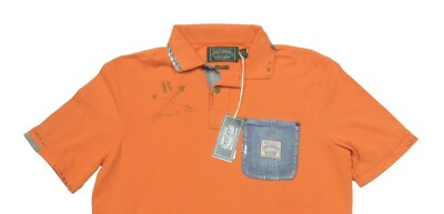 Polo Ralph Lauren Men's Orange Polo Country Classic Fit Pocket