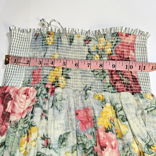 RALPH LAUREN Blue Label Girls Blue Floral Tiered Smocked Sundress Girls 8 - Picture 5 of 11