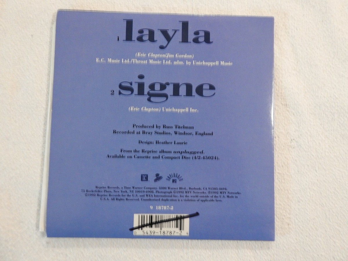 Layla: Live [Single] by Eric Clapton (CD, Sep-1992, Reprise