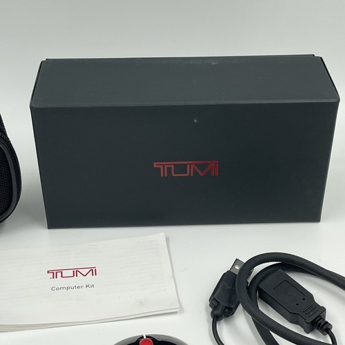 TUMI Travel Mini Computer Kit Wireless Laser Mouse USB w/ Pouch New - Picture 6 of 12