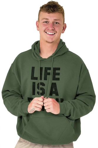 Life Is A B**** Funny Adult Humor Joke Gift Hoodie Hooded Sweatshirt Men Women - 第 6/17 張圖片