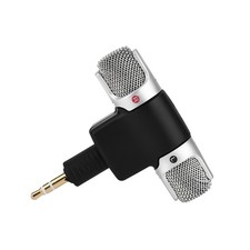 Mini Stereo Microphone Mic 3.5mm Gold Plating Plug Jack For PC Laptop MD Cam WT