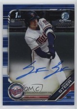 2019 Bowman Draft Chrome Pick Blue Refractor 133/150 Spencer Steer Auto 0lz4