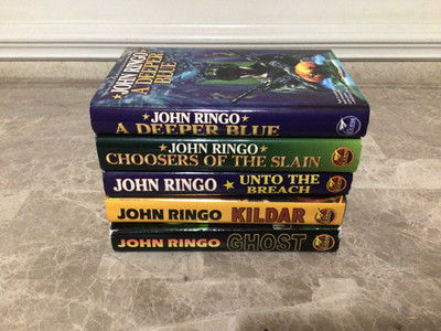 Lot Of 5 John Ringo HC/DJ 1st Edition Kildar Ghost A Deeper Blue Unto The Breach