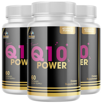 Femme Q10 Power-  Keto & Weight Support- 3 Bottles- 180 Capsules