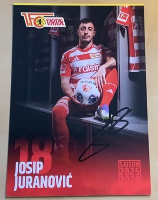 Josip Juranovic Orig signierte Autogrammkarte Union Berlin Autogramm 2025/26 #29