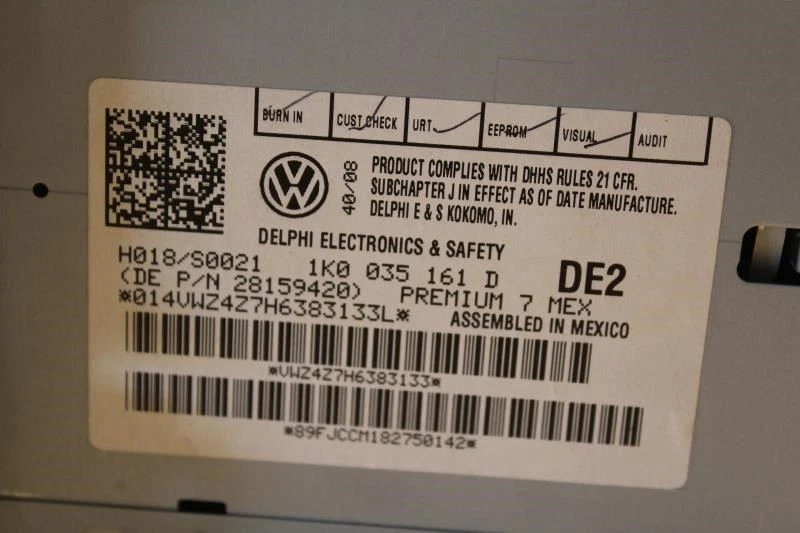 2009 大众捷达收音机立体声 1K0035161D — 第 3/4 张图片