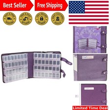 Bead and Craft Organizer with 56 Snap-Lock Compartments for DIY Projects