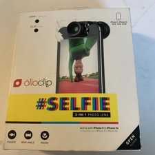 Lente iPhone 5/5S - Lente fotográfica Olloclip Selfie 3 en 1 - Negra Em