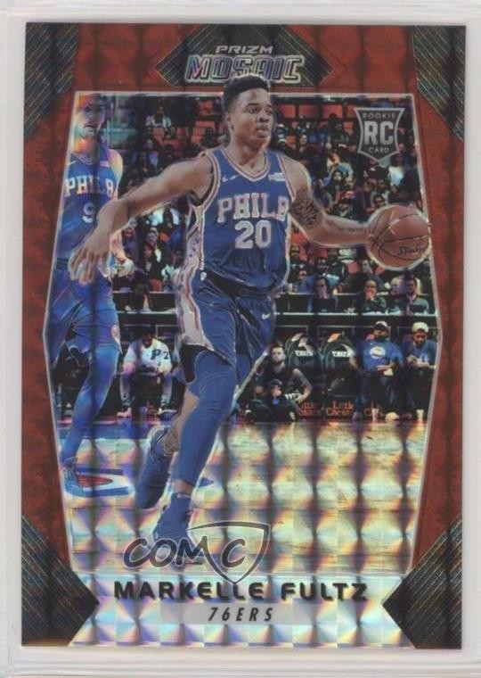 2017-18 Panini Prizm Mosaic Red Markelle Fultz #88 Rookie RC m9g