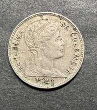 Colombia 1941 1 Centavo Ultra Rare Coin Only 1M Minted World Foreign