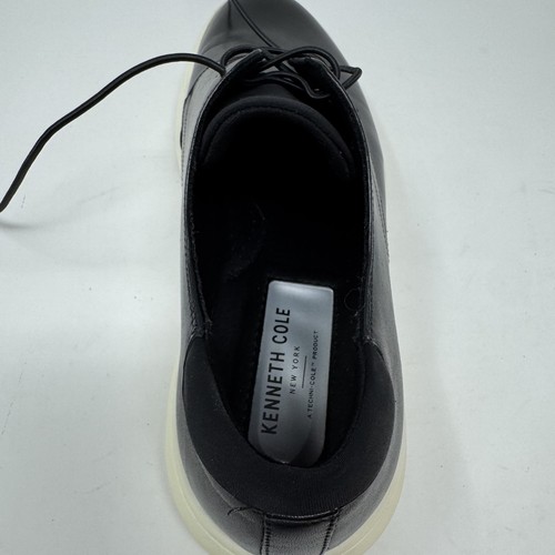 Tenis Kenneth Cole The Mover de cuero negro con cordones para hombre talla 10,5 - Imagen 2 de 10