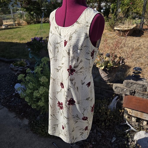 Kathy Lee Collection Cream Floral Midi Size 6 - Picture 4 of 12