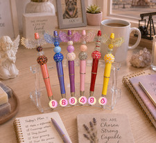 "Angel Wings" Collection Handmade Beaded Pens
