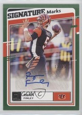 2020 Panini Donruss Signature Marks Green 13/25 Ryan Finley #SM-RF Auto 1p5