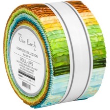 Jelly Roll - Artisan Batik Geo Earth Robert Kaufman Roll-Up Precuts M524.53