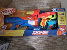 Image of NEW NERF GEAR UP PACK 51 WITH 18 BULLETS 3x GUNS FAST DELIVERY