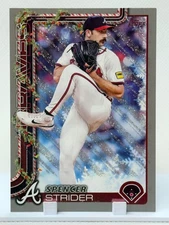 Spencer Strider 2025 Topps Holiday - Silver Glitter Shimmer Parallel #H- 75
