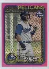 2024 Topps Pro Debut Fuchsia Foil 167/199 Michael Carico #PD-36 2u3