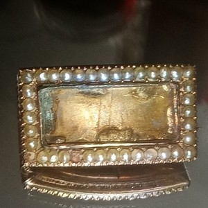 Victorian Mourning Brooch  c1800's Damaged READ DESCRIPTION 