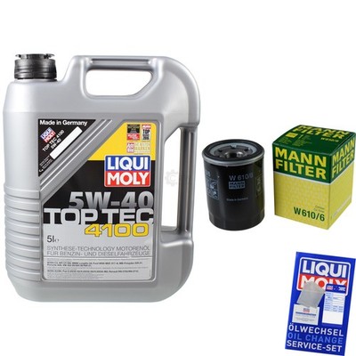 INSPEKTIONSKIT FILTER LIQUI MOLY ÖL 5L 5W-40 für Honda Jazz II GD 1.3 1.2 i-DSI
