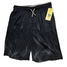 All in Motion Shorts Boys L 12-14 Black Athletic Quick Dry Drawstring NEW