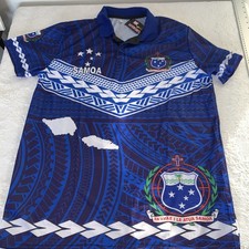 SAMOA RUGBY LEAGUE WORLD CUP JERSEY 4XL* SIZE National Coat Of Arms Polo