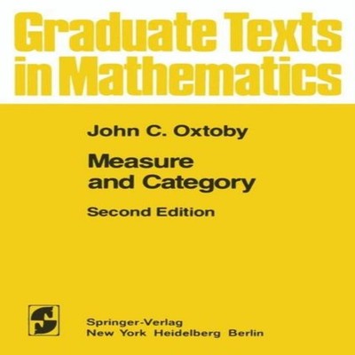 Measure and Category A Survey of the Analogies between Topologica