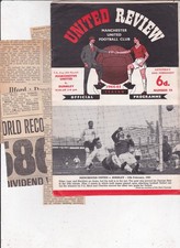 1964 1965 Manchester United v Burnley - FA Cup  inc token / reports George Best