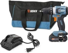SENIX 20V Max Cordless 1/2" Drill/Driver Set, Power Tool Kit PDDX2-M2