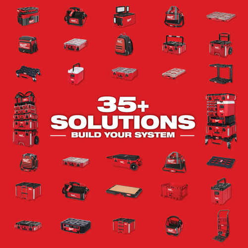 Organizador compacto paquete de polímero resistente a impactos de 5 contenedores Milwaukee 48-22-8435 - Imagen 9 de 10