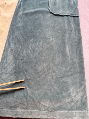 Vintage Christian Dior Morgenmantel Herren One Size Grün Robe de Chambre Gürtel Velour - Bild 9 von 24