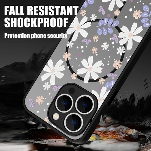 Funda Magnética MagSafe Flor Mariposa Para iPhone 16E 16 Pro Max 15 14 13 - Imagen 4 de 18