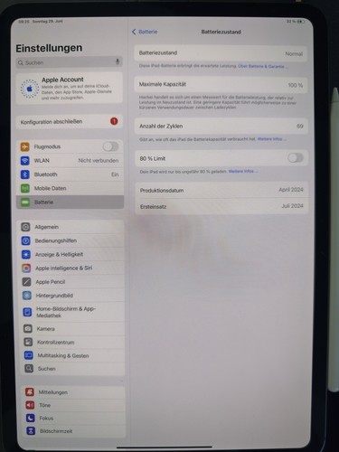 iPad Pro 11‑inch (M4) Wi‑Fi + Cellular mit 256 GB in Space Schwarz.. - Afbeelding 4 van 18