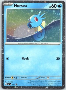 Horsea 137 Scarlet & Violet Black Star Promo Cosmo Holo