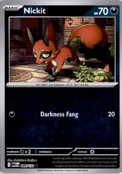 Nickit 089/132 Mega Evolution Common Pokemon TCG